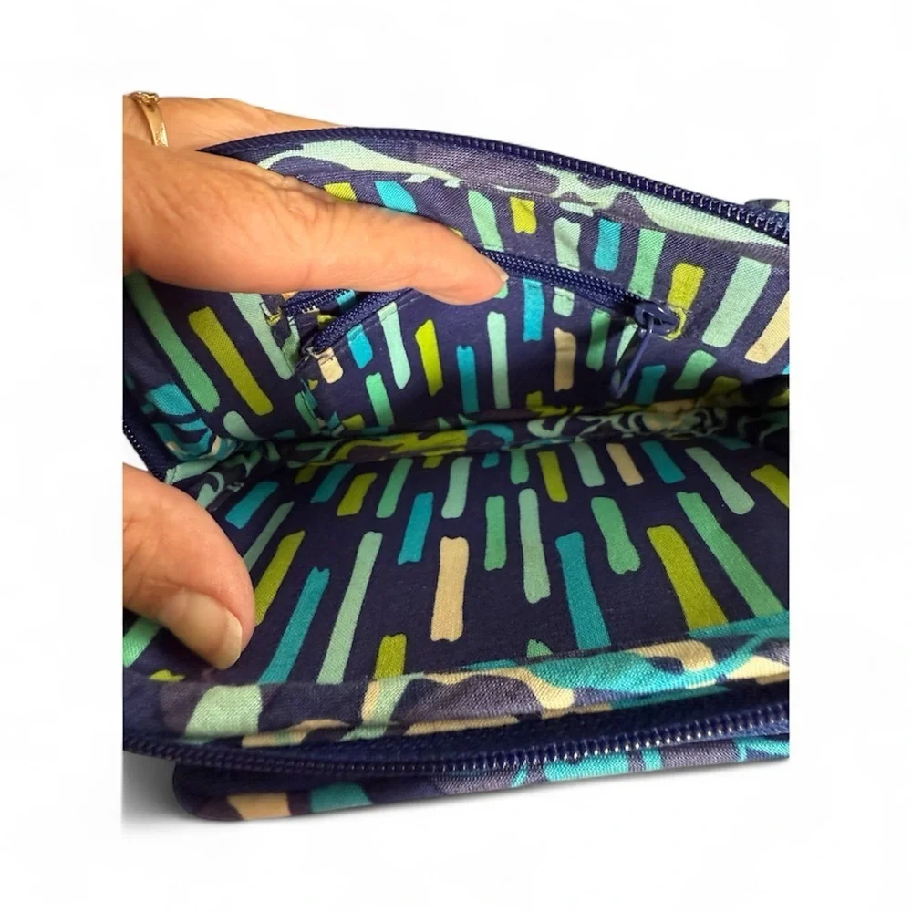Vera Bradley Katalina Blue Mini Hipster Crossbody Wallet
